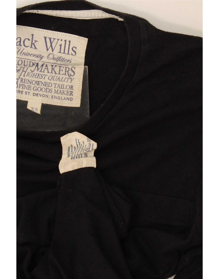 Maglia da uomo a maniche lunghe Jack Wills XS in cotone nero