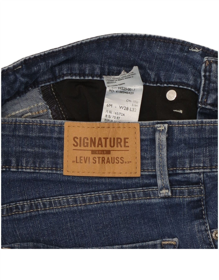 Jeans dritti firmati da donna Levi's US 6 medi W28 L32 Blu navy