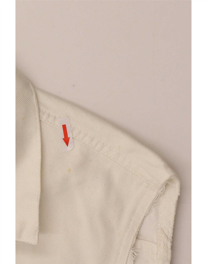 Gilet in denim da donna Levi's UK 14 bianco medio