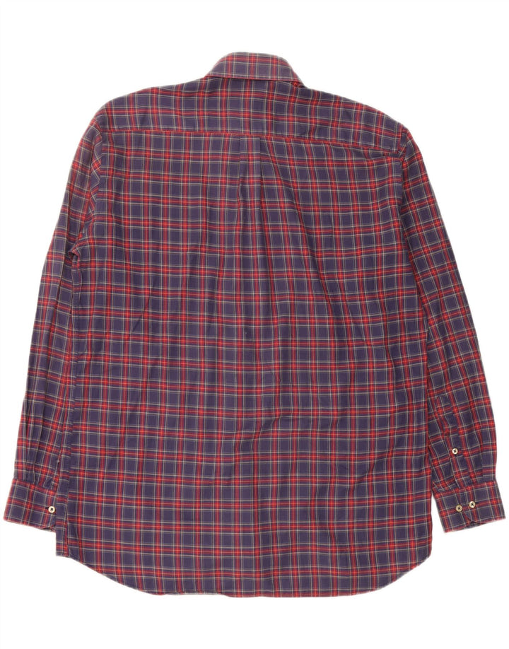 Camicia in flanella da donna Avirex, cotone a quadri blu navy grande