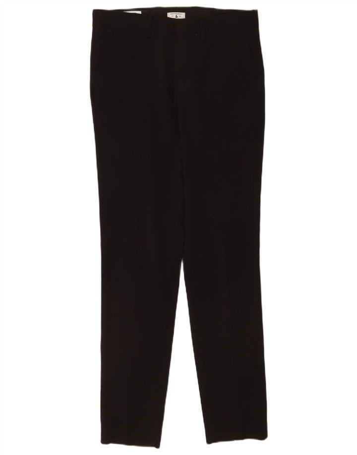 Pantaloni chino slim da uomo Jack & Jones W30 L32 poliestere nero