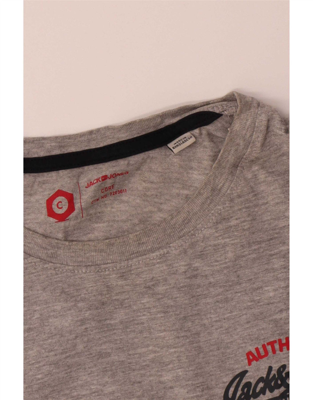 T-shirt da uomo Jack & Jones Top in cotone grigio medio