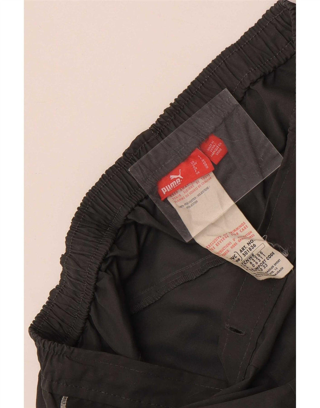 Pantaloni della tuta da donna Puma UK 10 Small Grigio Poliestere
