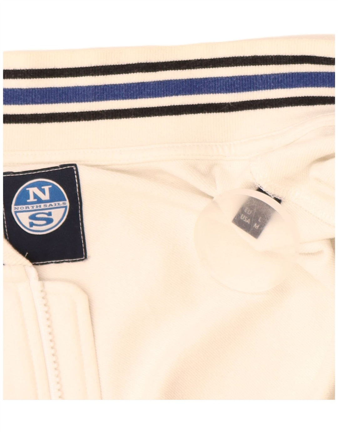 NORTH SAILS Giacca da tuta con grafica da donna UK 14 Cotone bianco medio