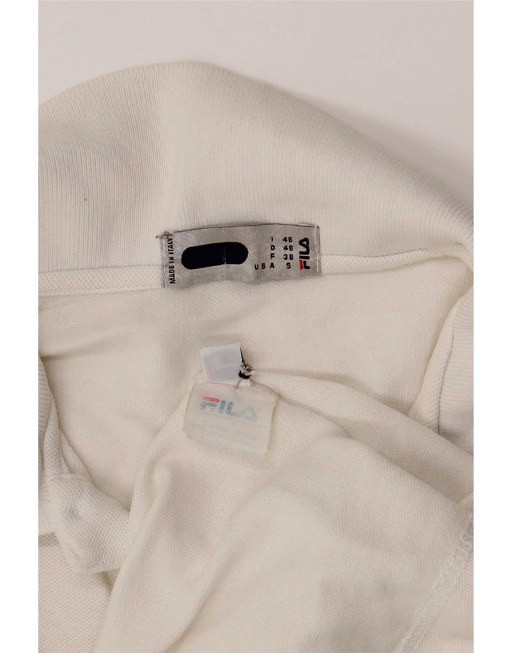 Polo Uomo Fila IT 46 Small Cotone Bianco