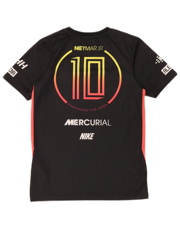 T-shirt grafica NIKE Mercurial da ragazzo, 10-11 anni, poliestere nero medio