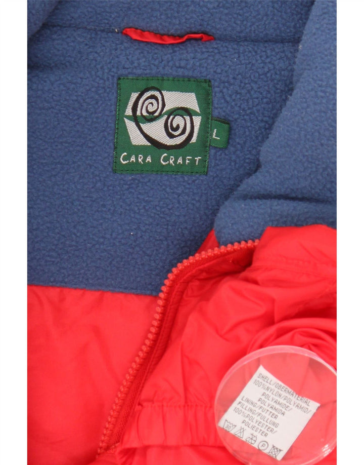 VINTAGE Mens Padded Gilet UK 40 Large Red Polyamide Vintage Vintage and Second-Hand Vintage from Messina Hembry 