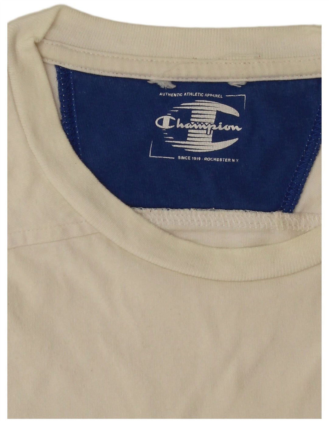T-shirt grafica da uomo CHAMPION Top bianco medio