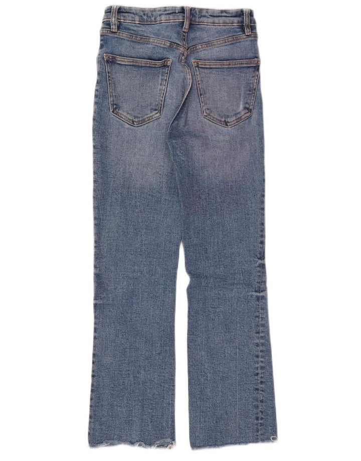 Jeans Bootcut da donna Zara EU 34 2XS W24 L24 Cotone blu