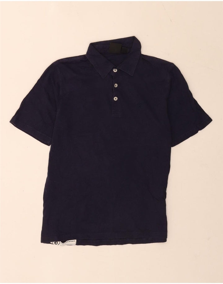 Polo Volcom da bambino 13-14 anni taglia grande in cotone blu navy