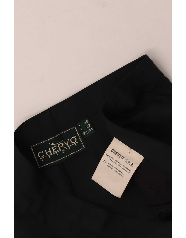 Pantaloni casual dritti da donna Chervo W30 L32 poliestere nero