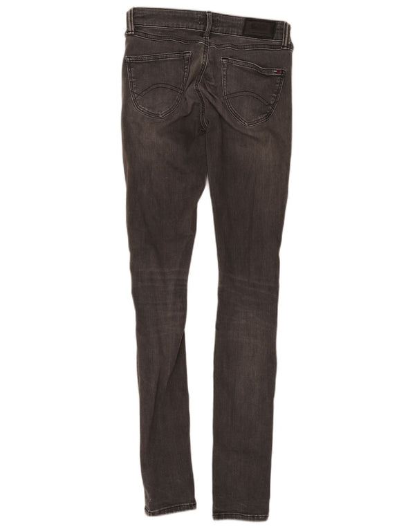 Tommy Hilfiger Uomo Sophie Jeans skinny a vita bassa W27 L34 Cotone grigio