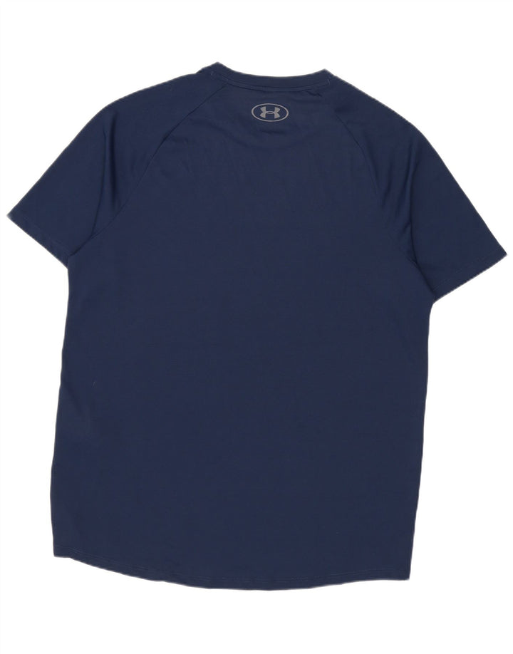 Maglietta da uomo Under Armour Top Small in poliestere blu navy