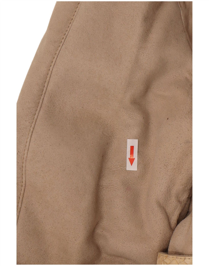 Cappotto in shearling vintage da donna UK 14 Shearling beige medio