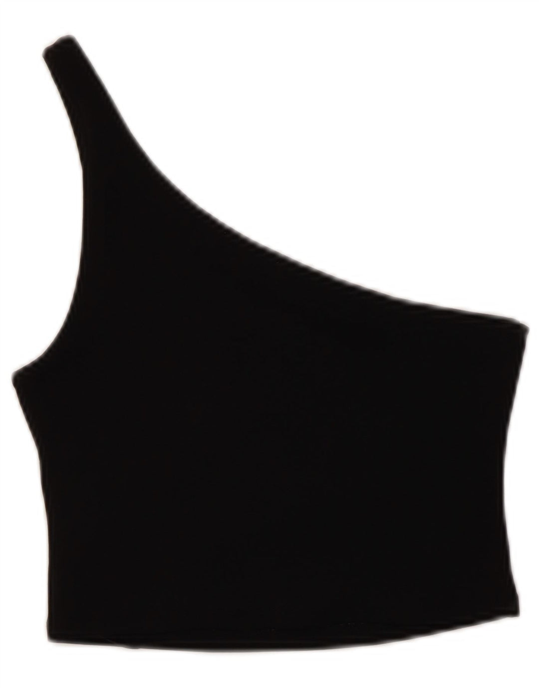 Top corto monospalla da donna Zara UK 8 piccolo poliestere nero