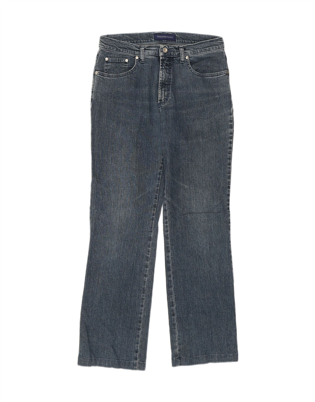Jeans Dritti Donna Trussardi W31 L29 Cotone Blu