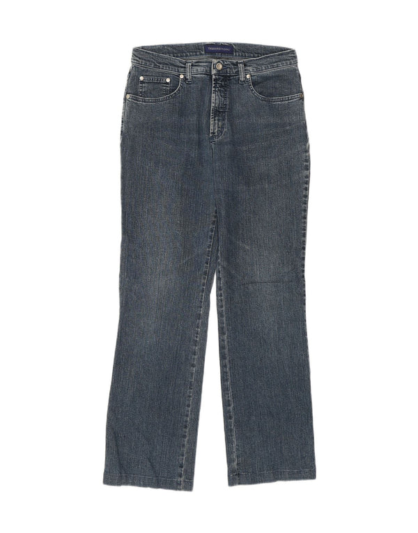 Jeans Dritti Donna Trussardi W31 L29 Cotone Blu