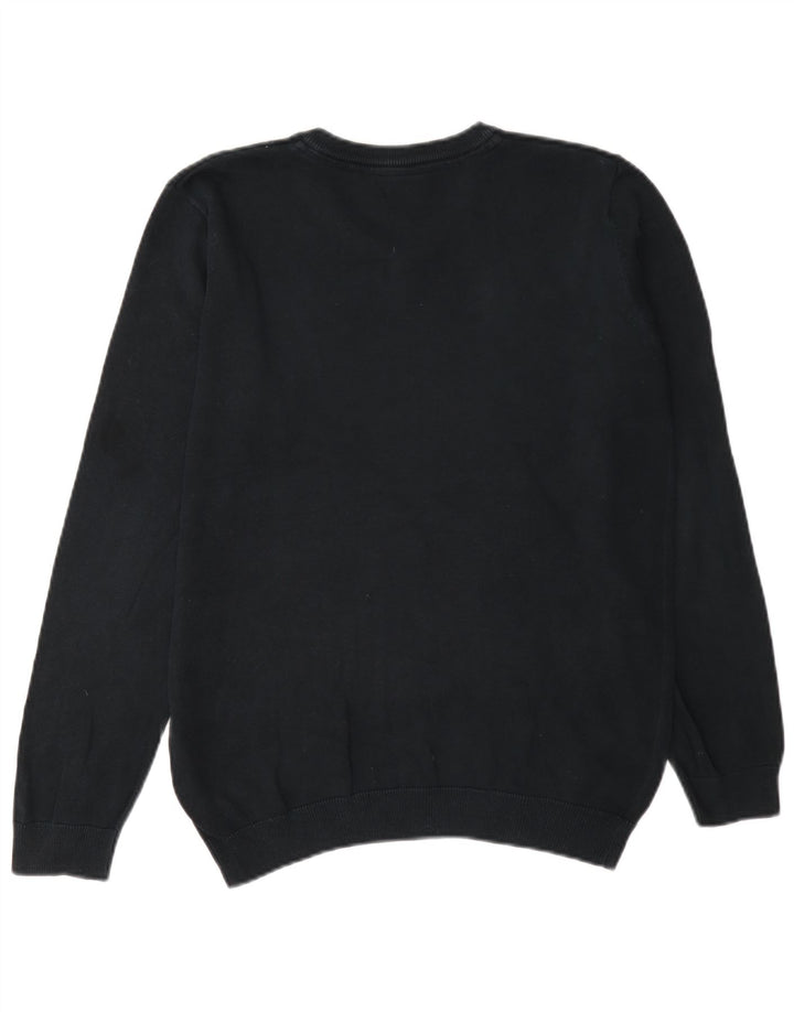 Maglione Marks & Spencer da bambino con scollo a V 13-14 anni in cotone nero