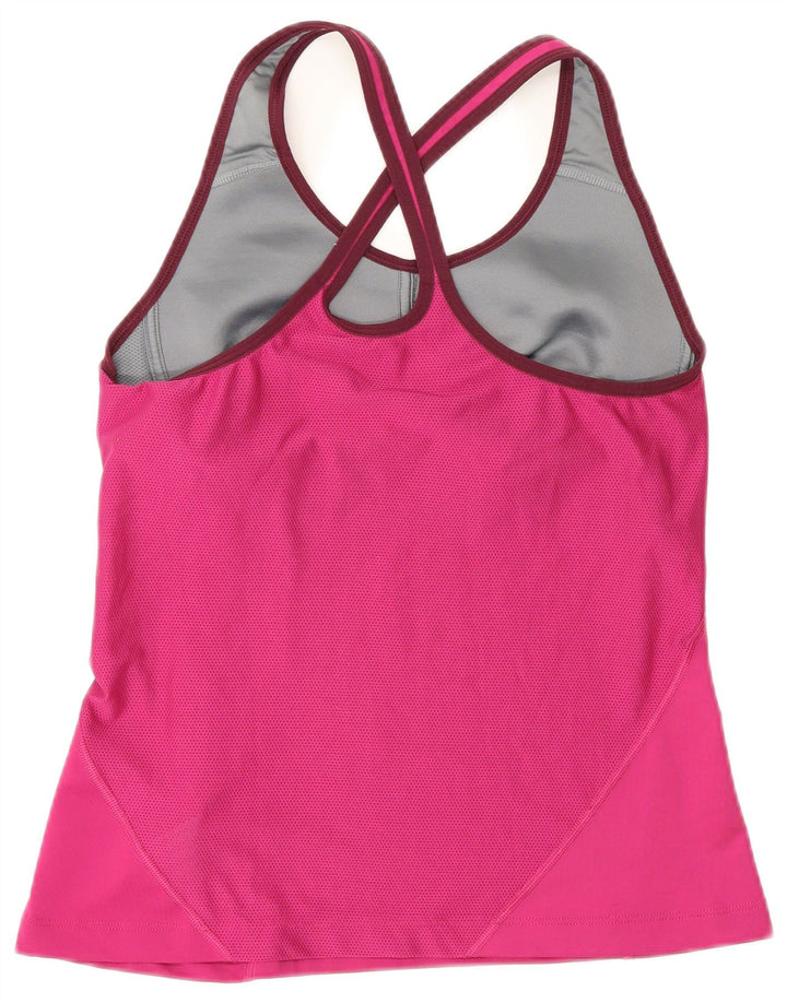 Canotta Nike Dri Fit da donna UK 14 grande rosa poliestere