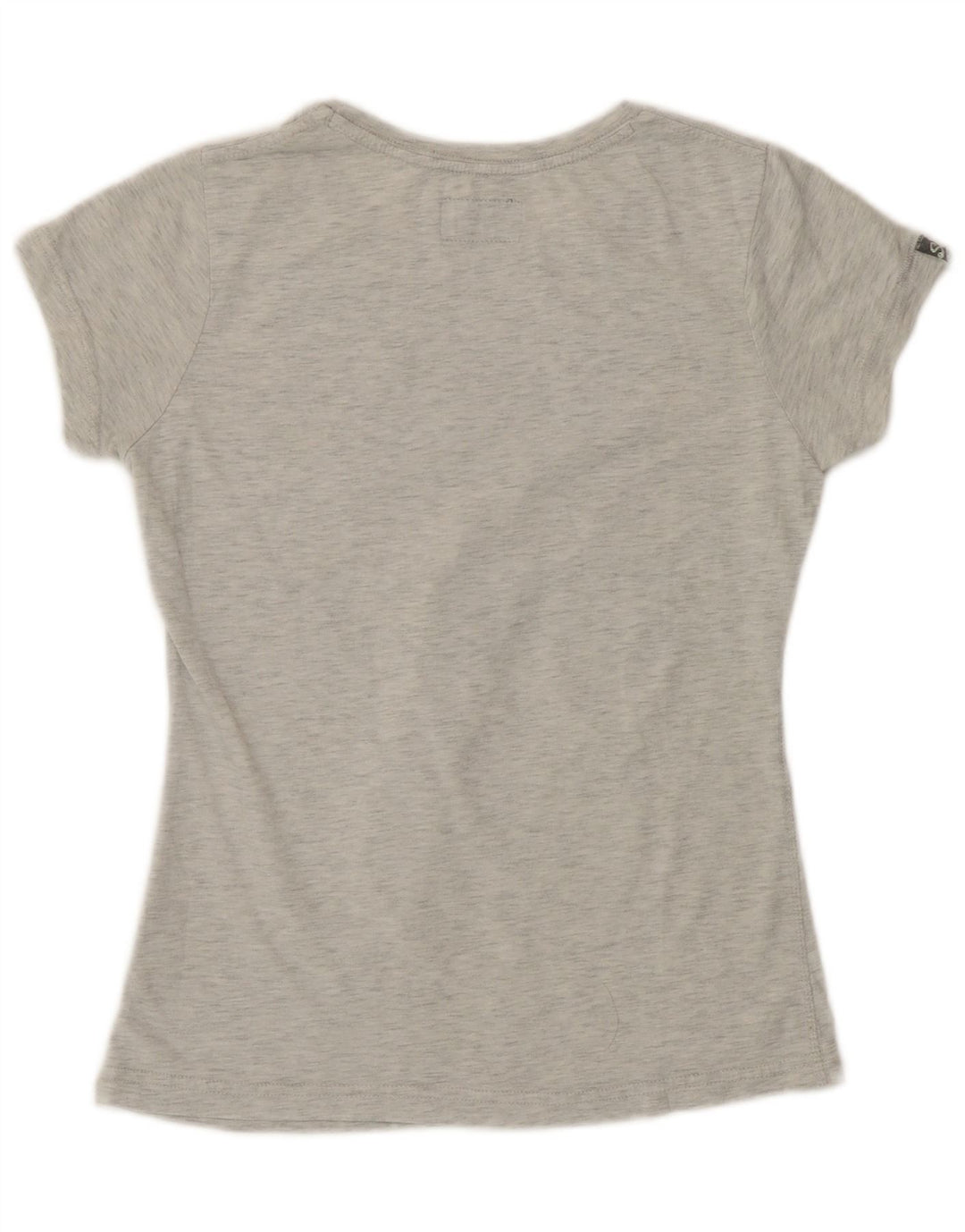 T-shirt grafica da donna Superdry Top UK 12 Poliestere chiazzato grigio medio