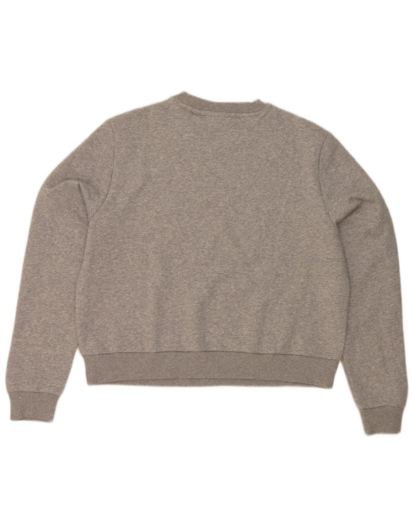 Felpa da donna Reebok Jumper UK 16 Large Grey Cotton