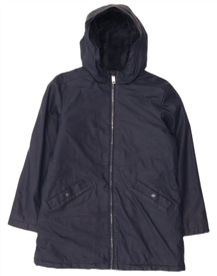 Giacca Sherpa con cappuccio Marks & Spencer per ragazzi 10-11 anni blu navy