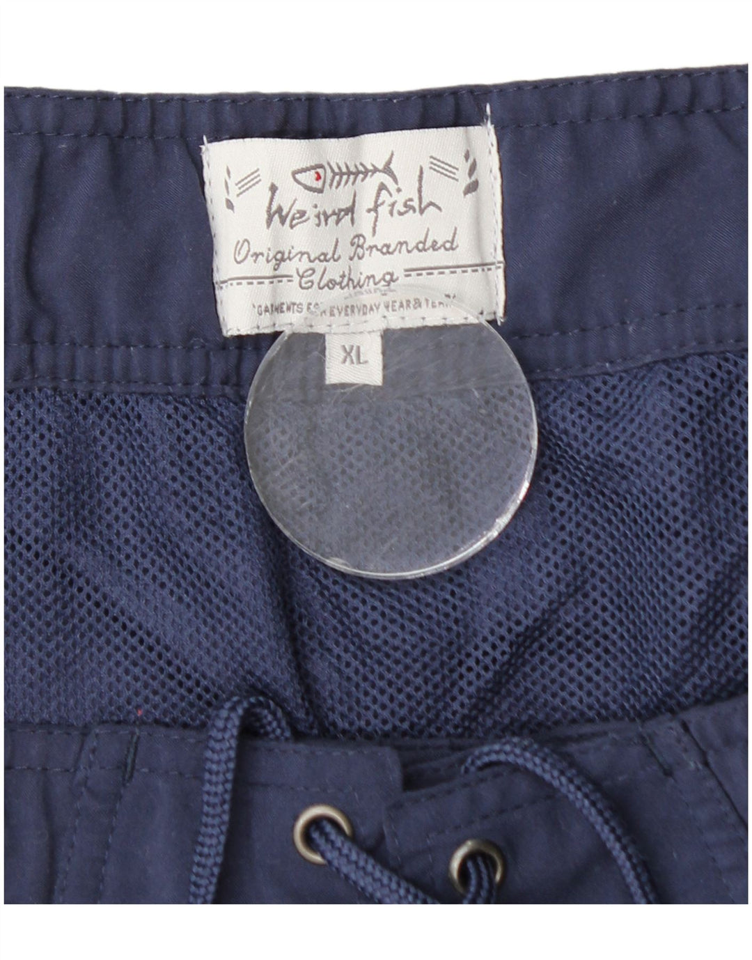 WEIRD FISH Pantaloncini da bagno grafici da uomo XL Poliestere blu navy