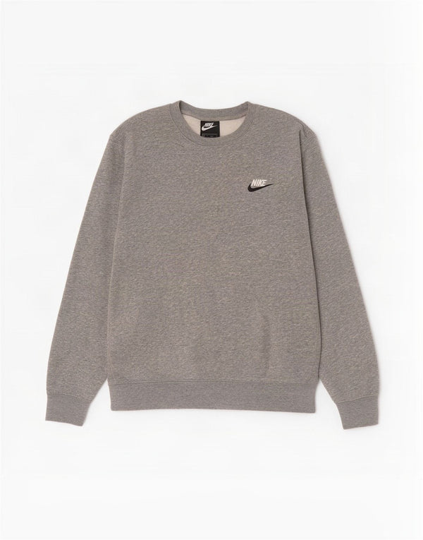 Felpa Nike da uomo vestibilità ampia, maglione XS, cotone chiazzato grigio