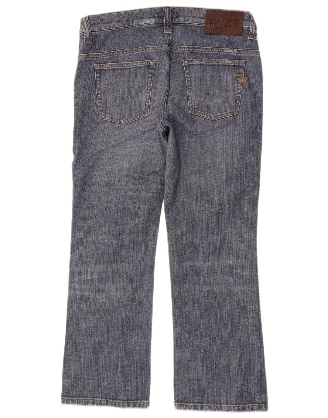 Jeans dritti da donna Armani W28 L26 cotone blu