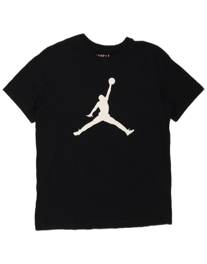 T-shirt grafica Jordan Air da uomo grande nera