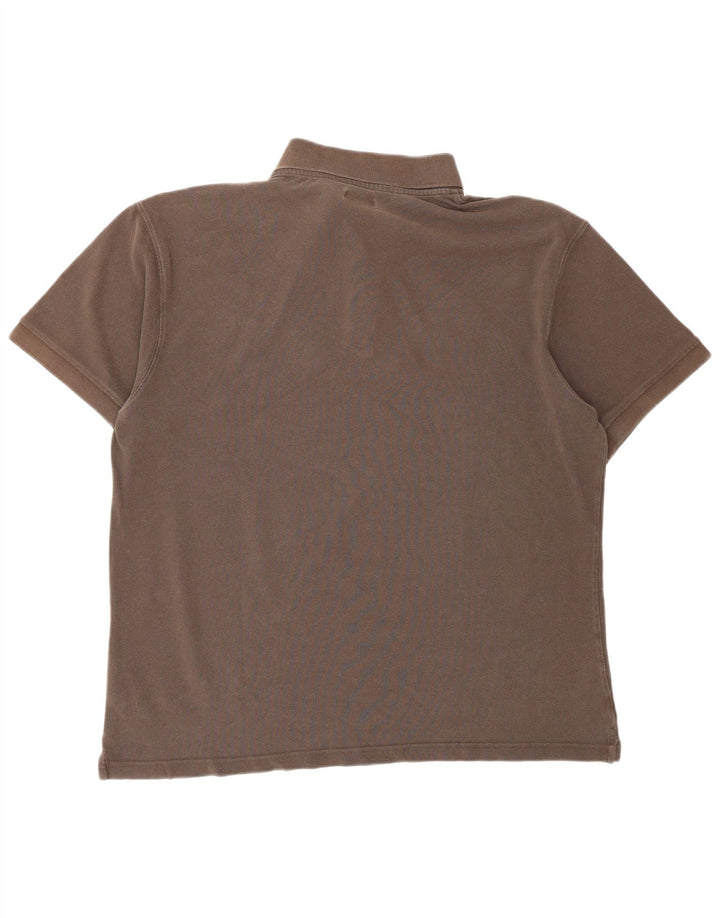 Polo da uomo Marlboro Classics 2XL in cotone marrone