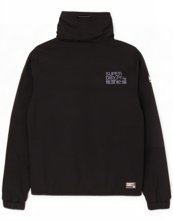 Superdry Giacca a vento da uomo The Windcheater Graphic UK 38 Medium Black