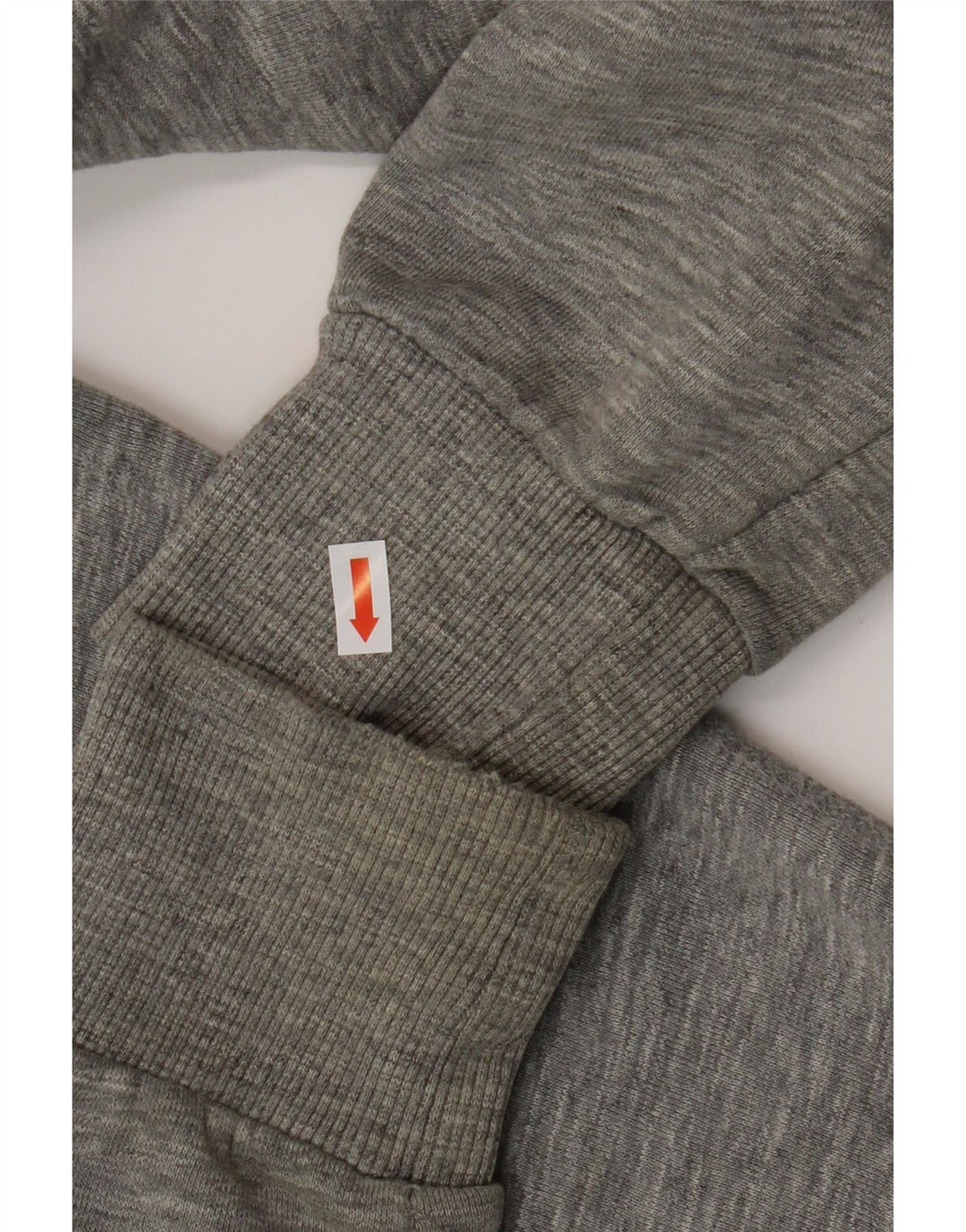 Maglione con cappuccio e zip da uomo SUPERDRY in cotone screziato grigio medio