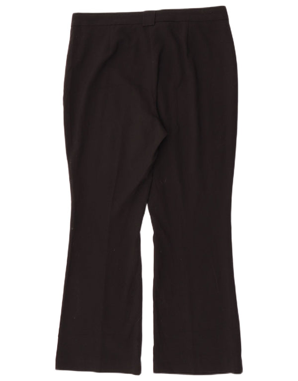 Marks & Spencer Womens Bootcut Suit Trousers UK 12 Medium W30 L27 Black
