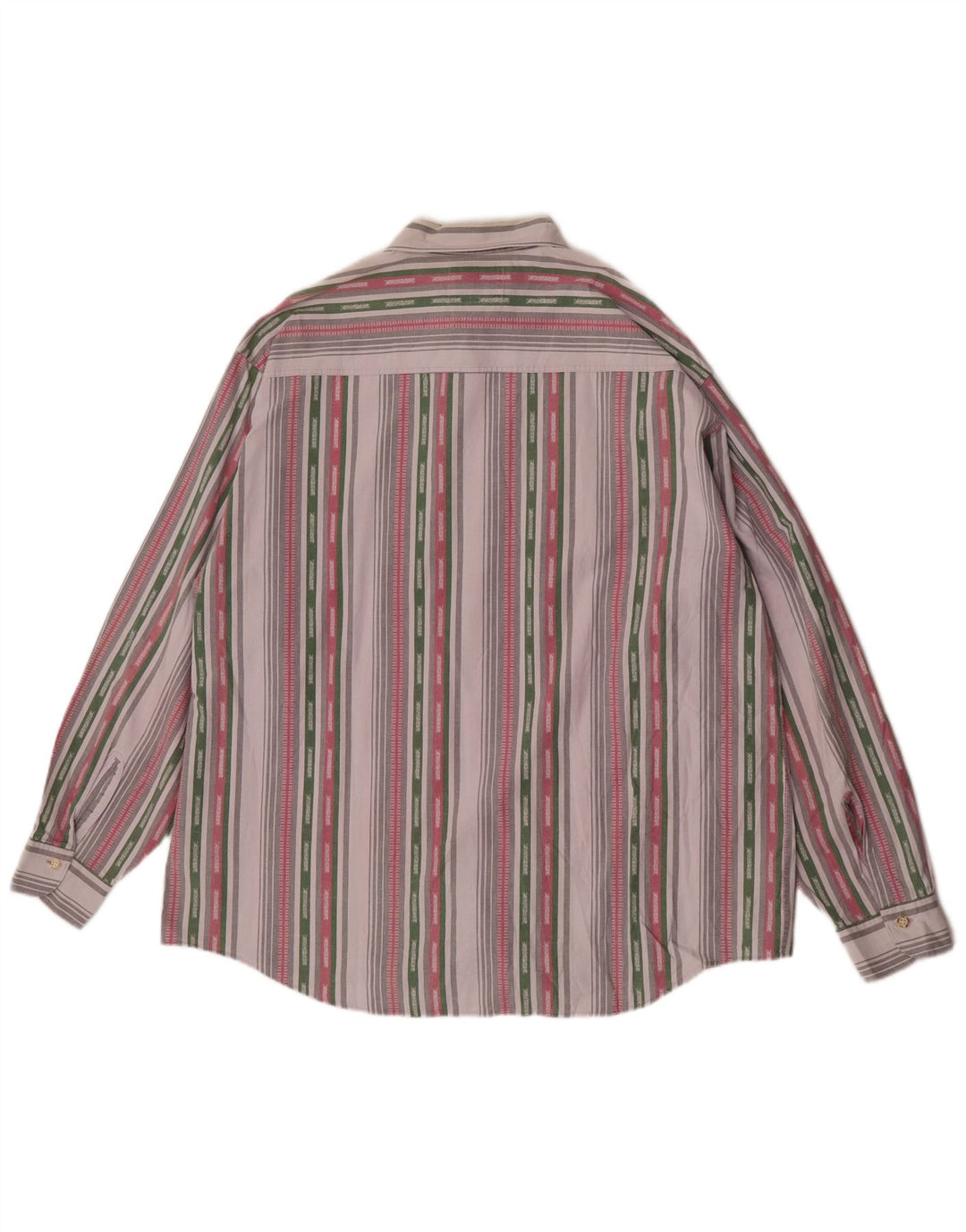 Camicia da uomo Verte Vallee XL in cotone a righe multicolore
