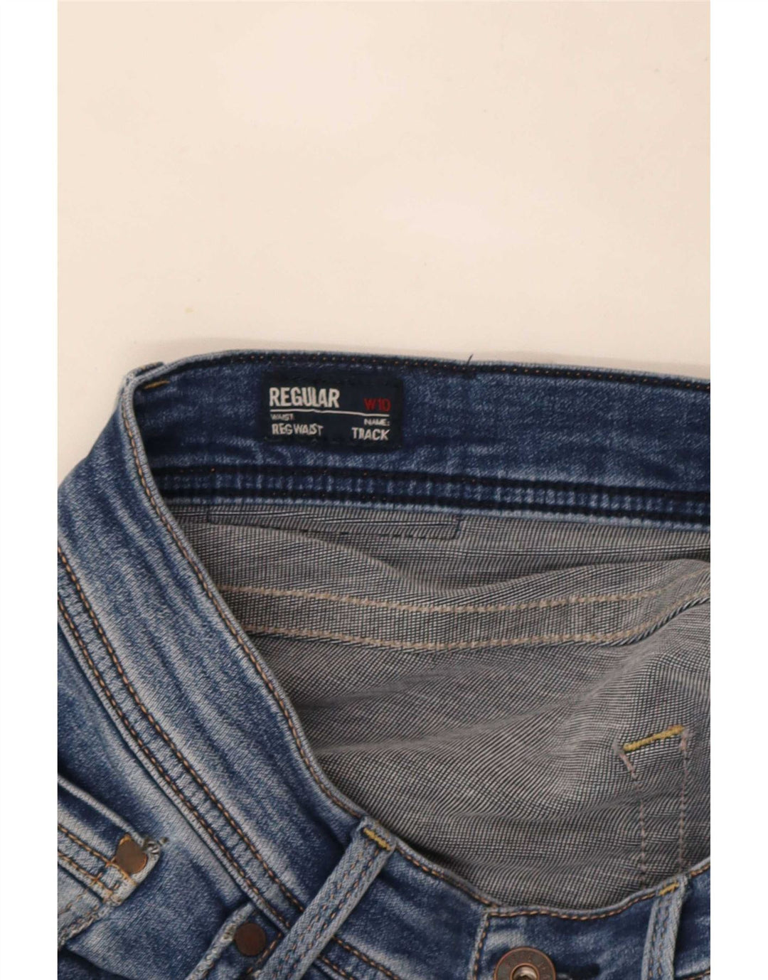 PEPE Jeans Donna Regular Fit Dritto UK 10 Piccolo W32 L31 Blu