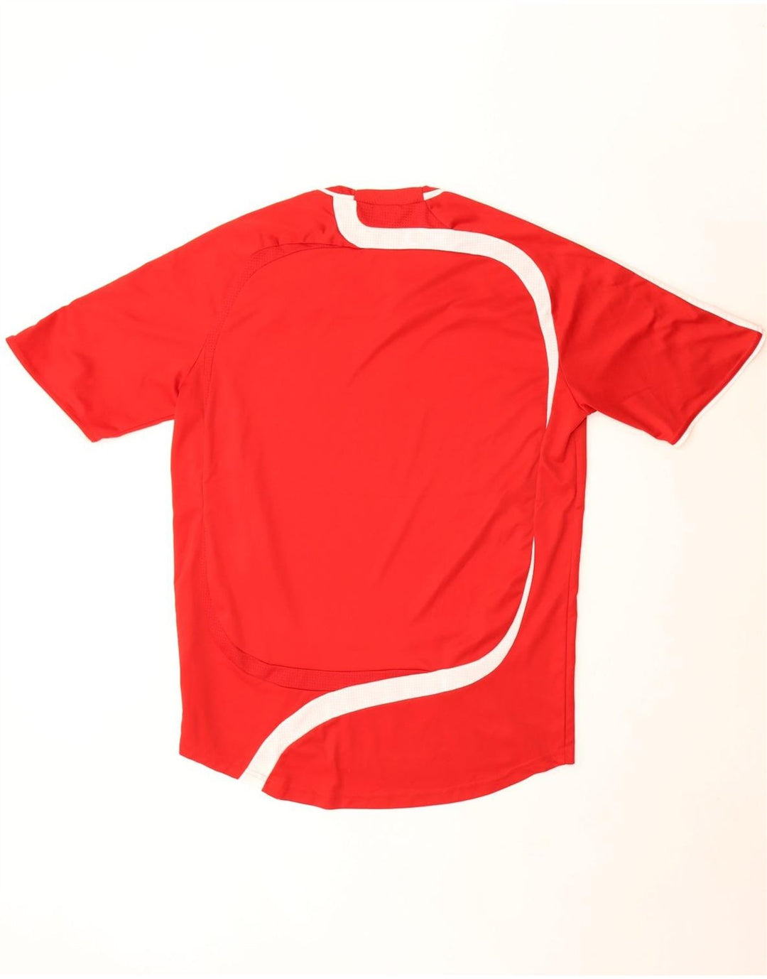 T-shirt Adidas da uomo Top Large in poliestere color block rosso