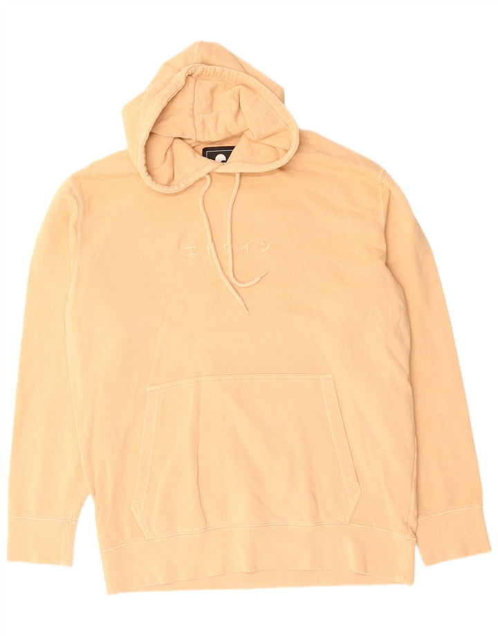 Maglione con cappuccio grafico da uomo Edwin grande in cotone beige