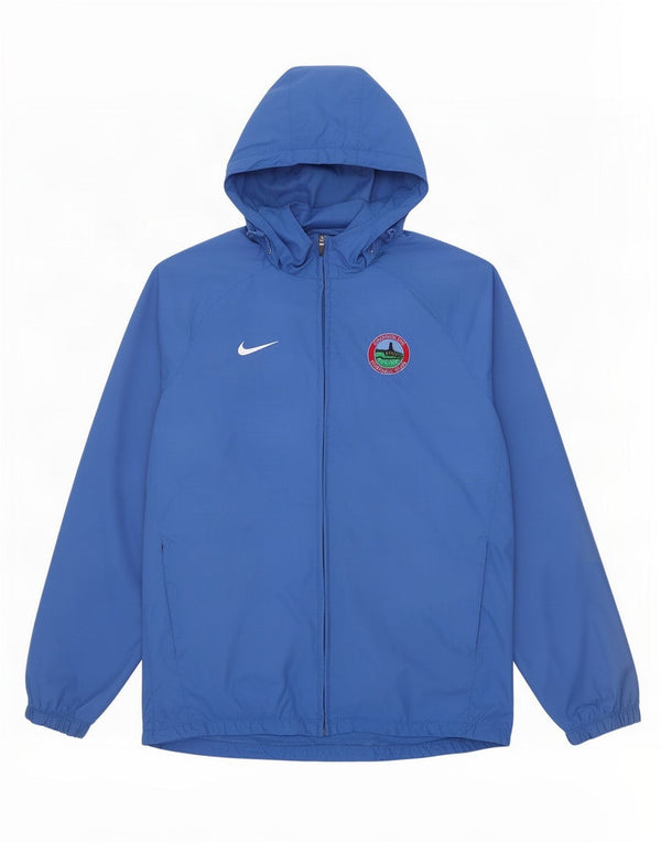 Giacca antipioggia con cappuccio Nike da uomo UK 40 grande nylon blu