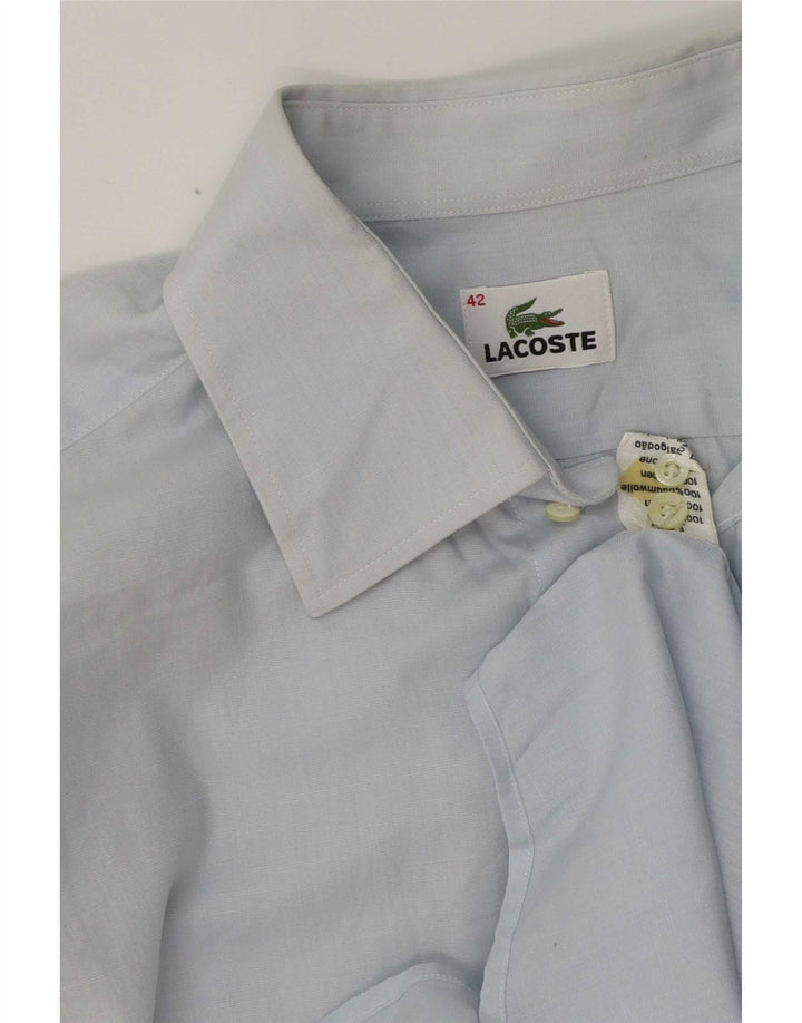 Camicia da uomo Lacoste taglia 42 grande cotone blu