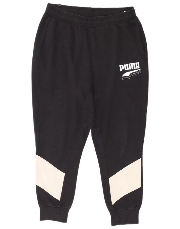 Pantaloni da tuta da uomo Puma Joggers XL Nero Colourblock Cotton Sports