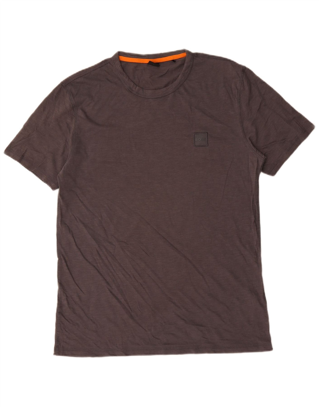 T-shirt da uomo Hugo Boss Top grande in cotone grigio