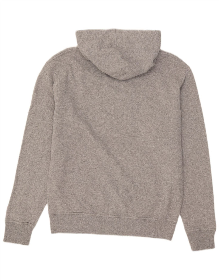 Felpa con cappuccio da uomo Champion in cotone grigio medio