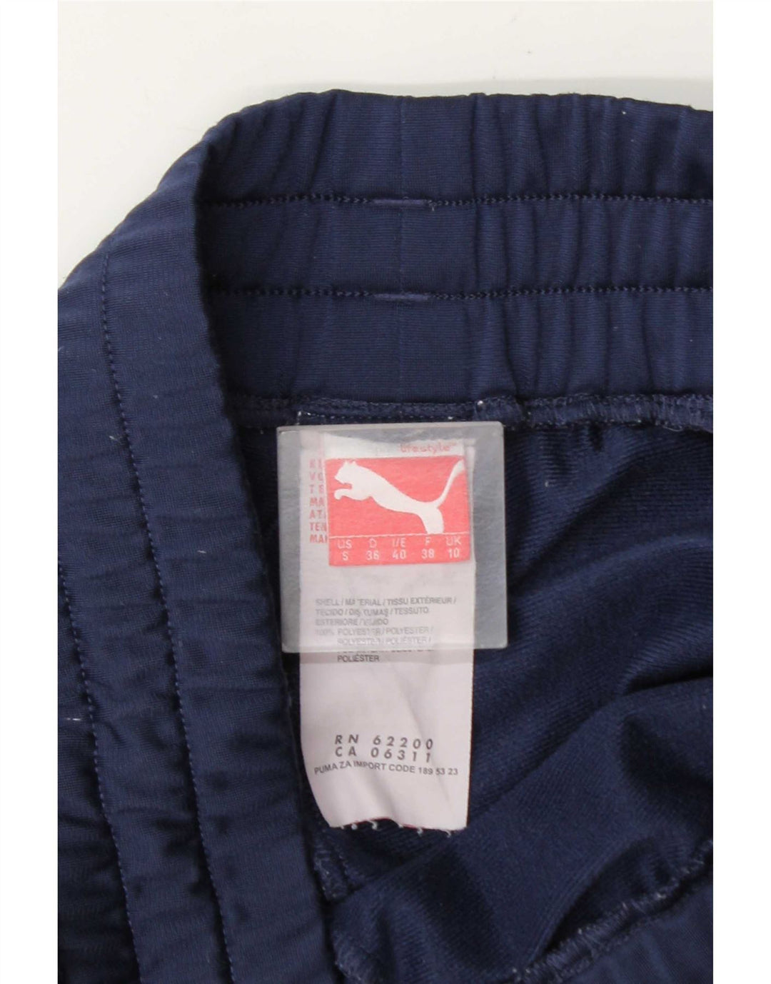 Pantaloni da tuta da donna Puma Joggers UK 10 Small Poliestere blu navy