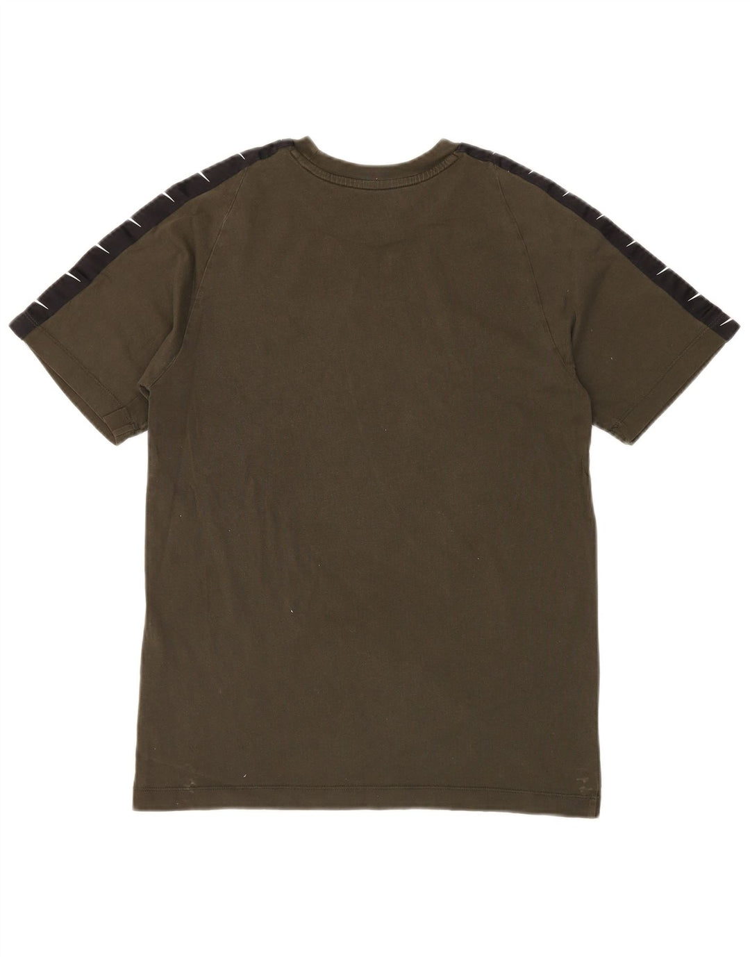 T-shirt grafica da uomo NIKE Top Small in cotone color block kaki