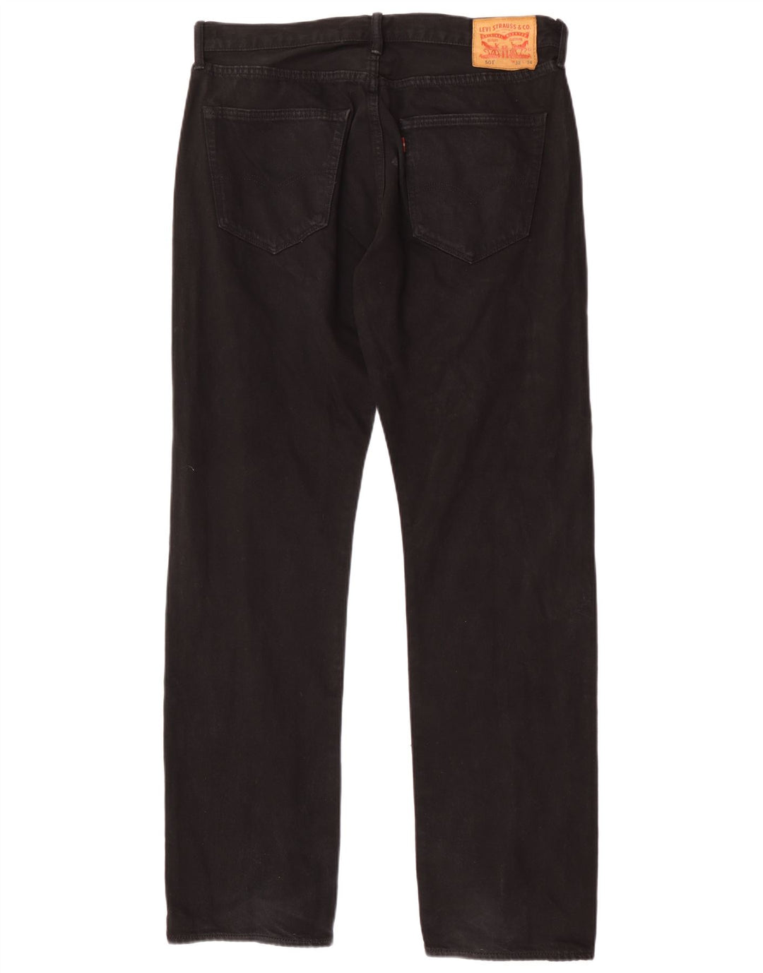 Levi's Uomo 501 Jeans dritti W32 L34 Cotone Nero