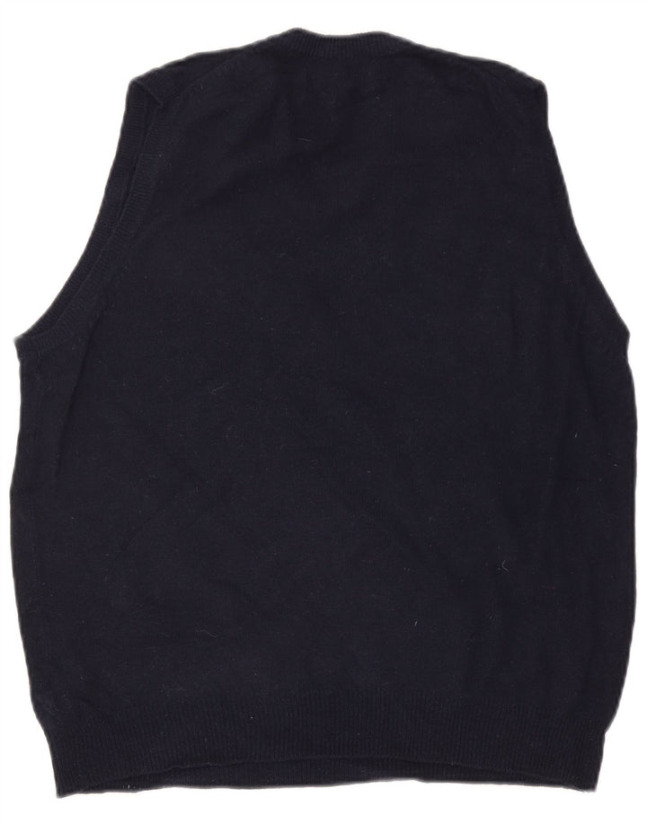 Canotta da uomo Marks & Spencer media lana blu navy