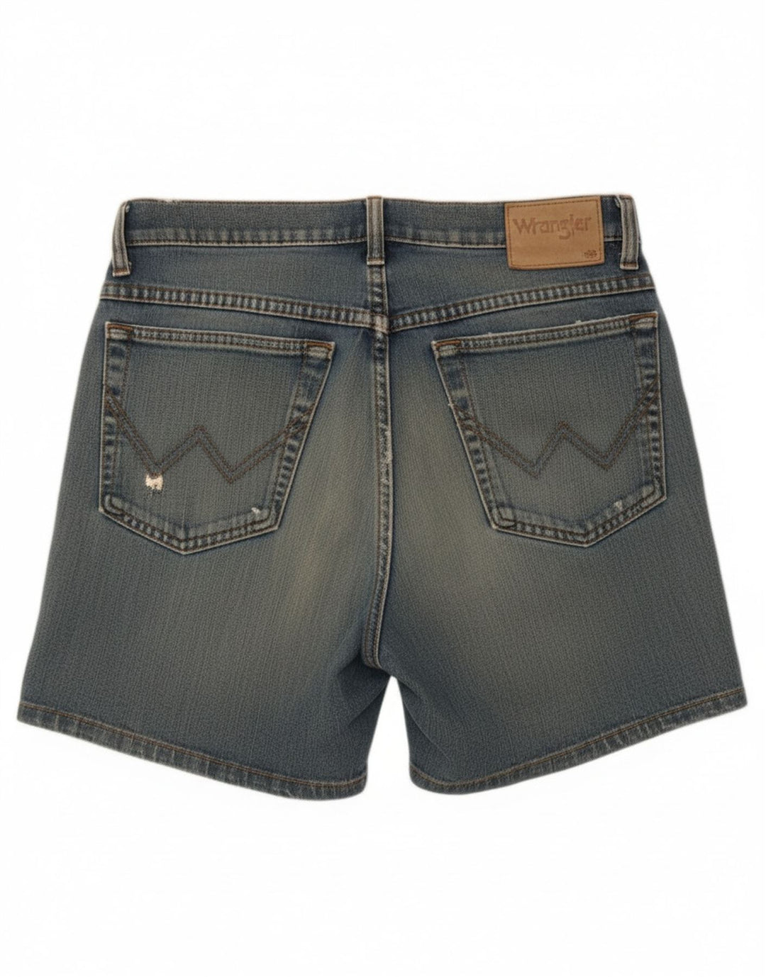 Pantaloncini di jeans da donna Wrangler W31 cotone blu medio