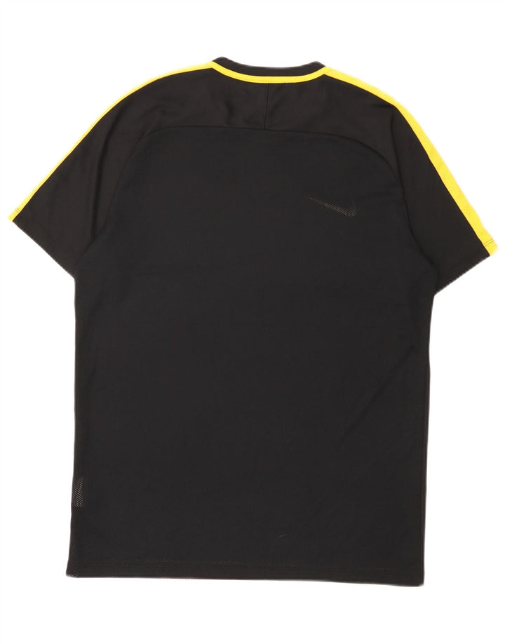T-shirt Nike Dri Fit da uomo, grande, in poliestere color block nero
