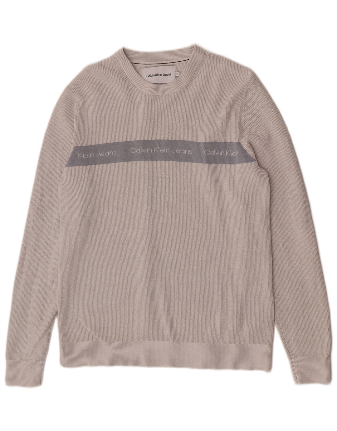Maglione maglione girocollo da uomo Calvin Klein Jeans color grigio medio